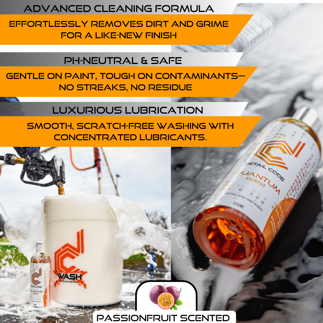 Quantum Car Shampoo – pH-Neutral, High-Lubrication Formula for a Streak-Free, Flawless Car Wash