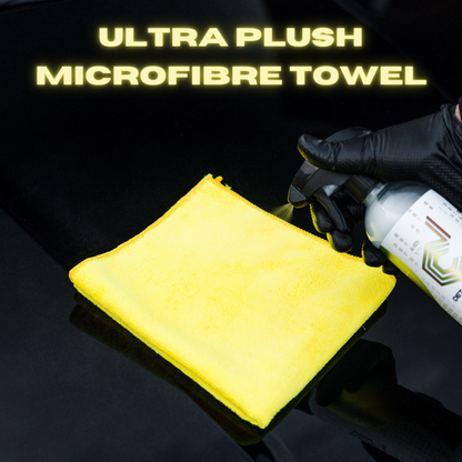 Signature Ultra Plush Microfibre Towels Yellow - Detail Code